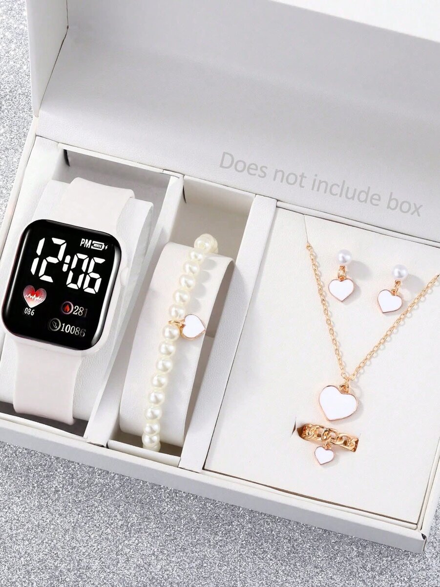Ensemble montre intelligente et bijoux femme