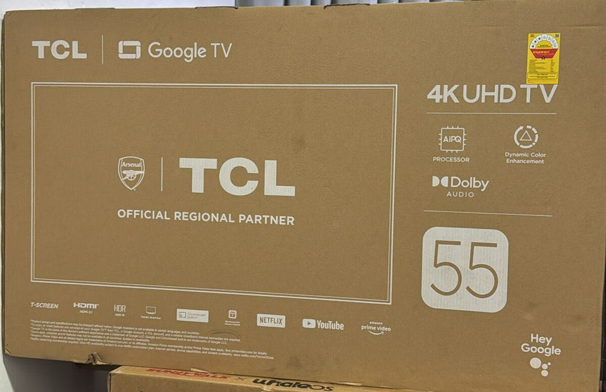 TCL 55inches television, smart
