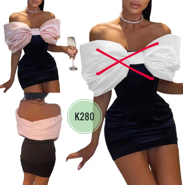 dress with pink bow