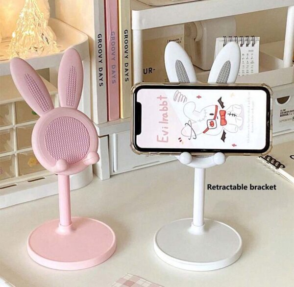 Support téléphone oreille lapin