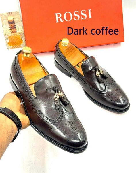 Leather half shoes