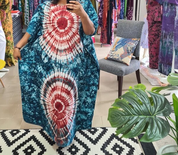 Boubou indigo