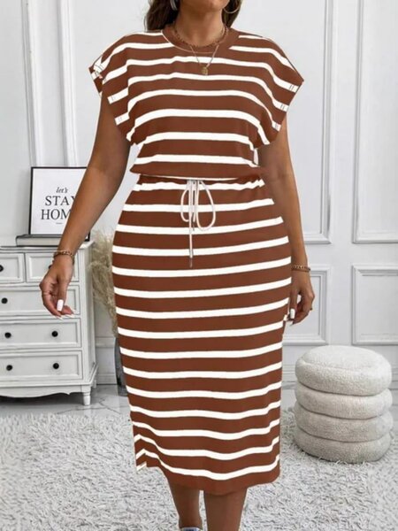 Robe rayée chic