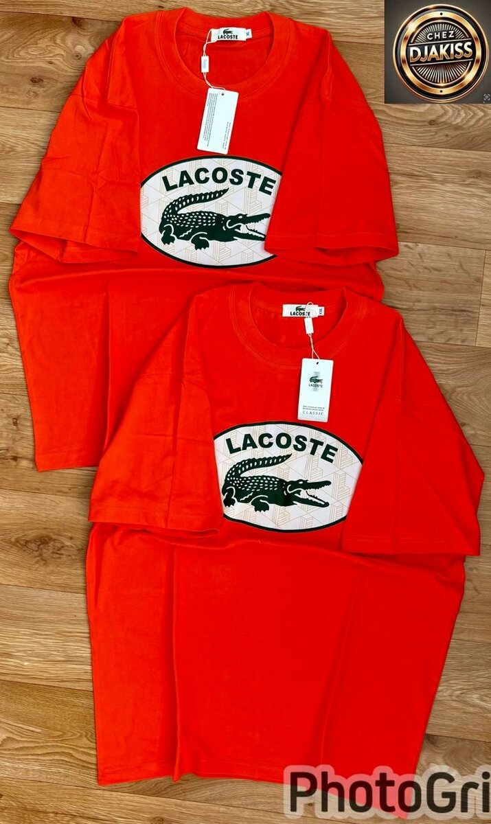 T-Shirt Lacoste Rouge Unisexe