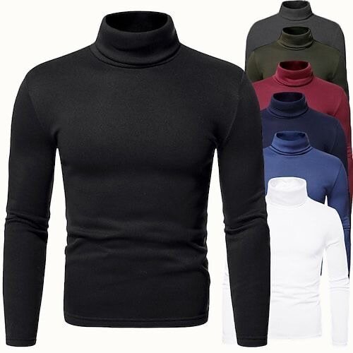 Pull col roulé