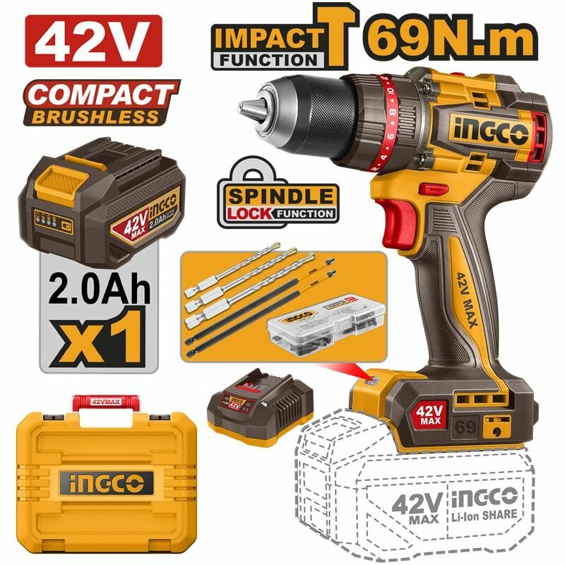Perceuse VISSEUSE 42V Brushless