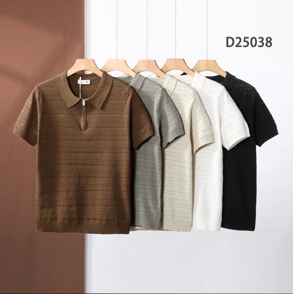 Men's Stylish Knit Polo Shirt