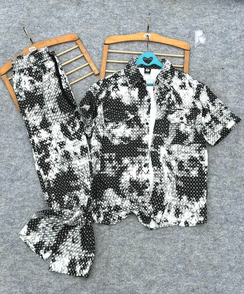 Ensemble chemise et pantalon imprimé