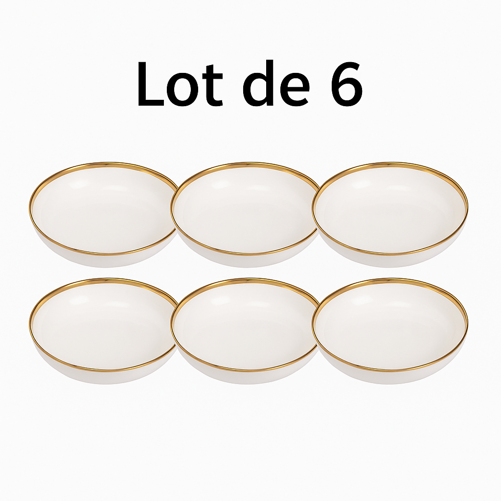 Assiettes en porcelaine