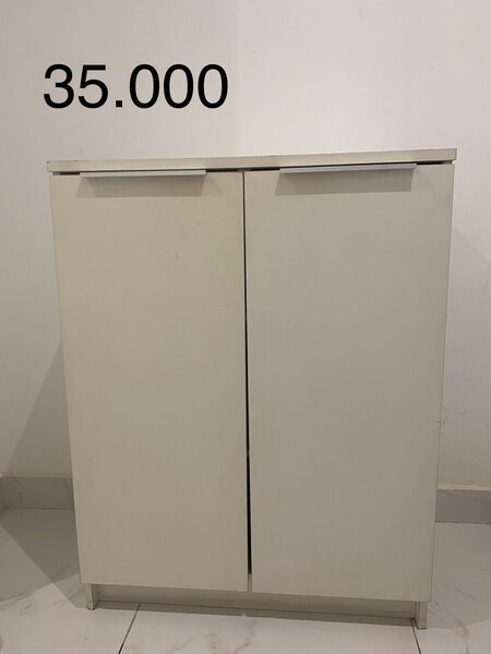 Compact White Cabinet