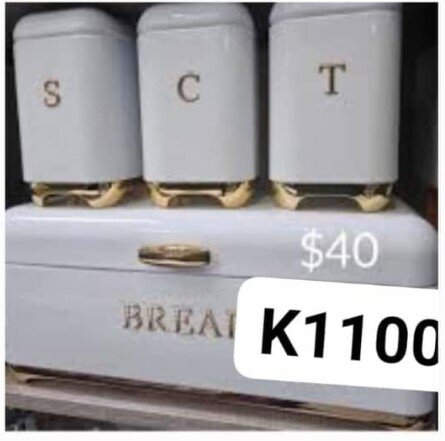 Set of bread bins