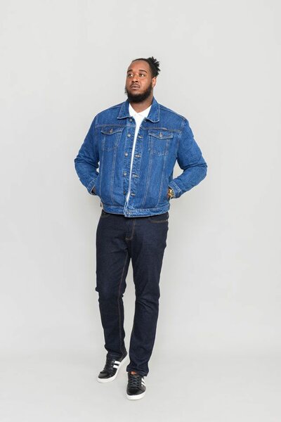 Chemise jacket bleu