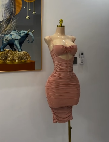 Elegant dress beige