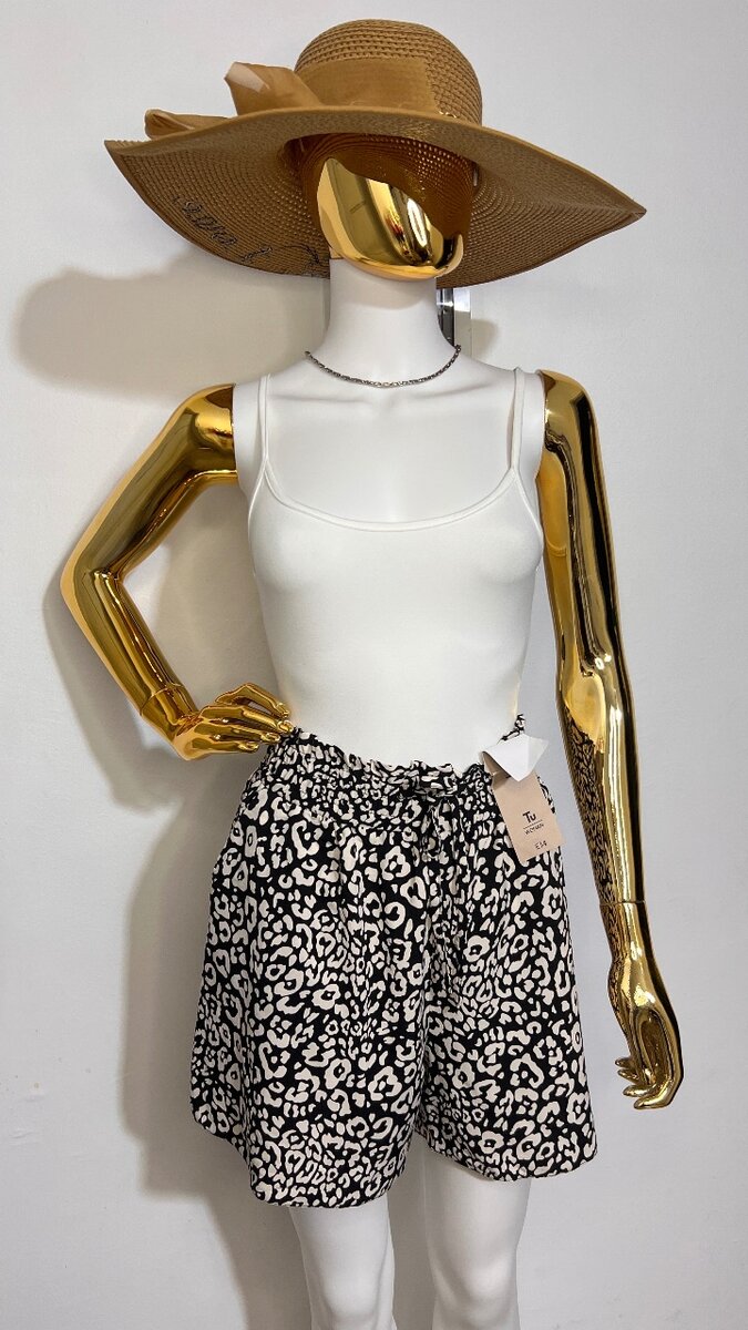 Shorts léopard femme