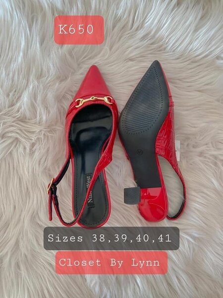 red sandals
