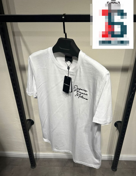 T-shirt imprimé lettre-blanc
