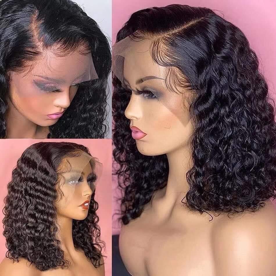 Deep wave couleur piano et noir. Perruque blonde
