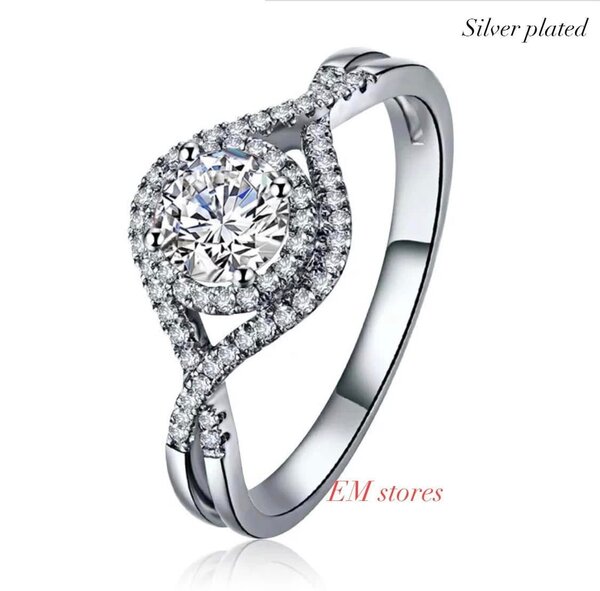 Silver plated ring