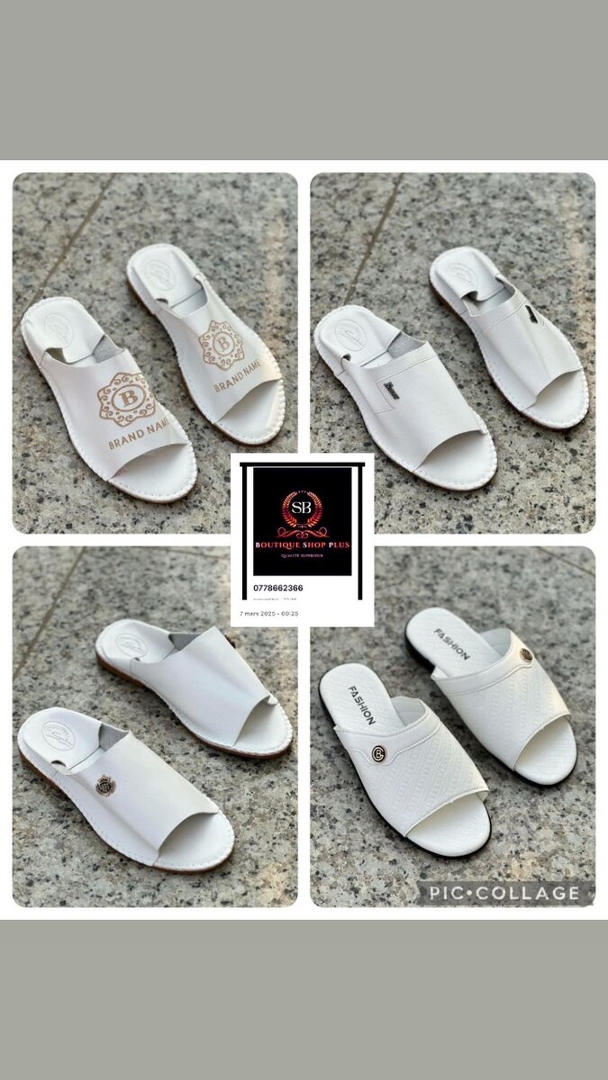 Sandales babouche authentique avec sa boîte