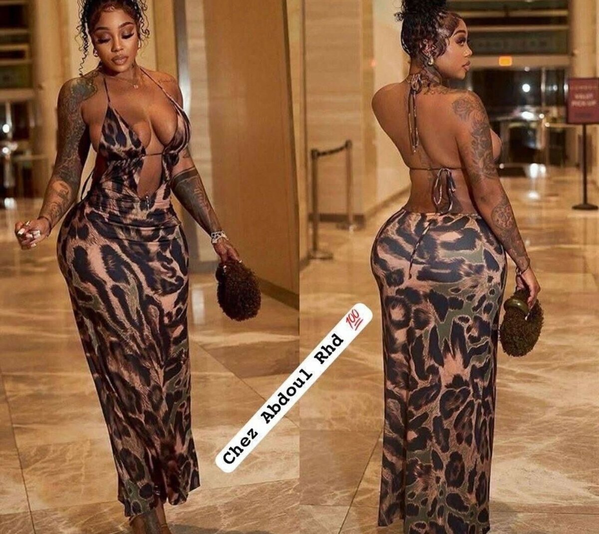 Robe décolletée