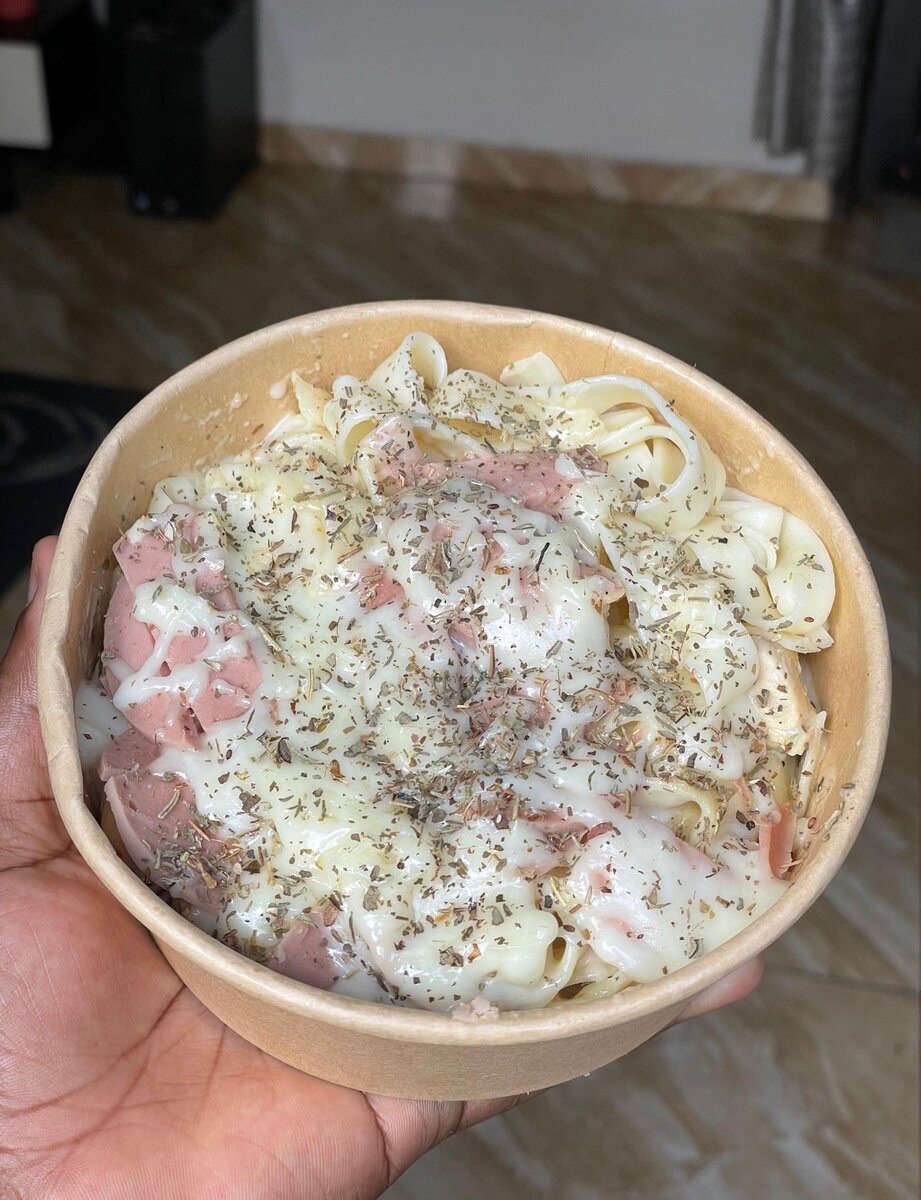 Pâtes crémeuses au jambon