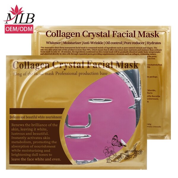 Collagen crystal face mask