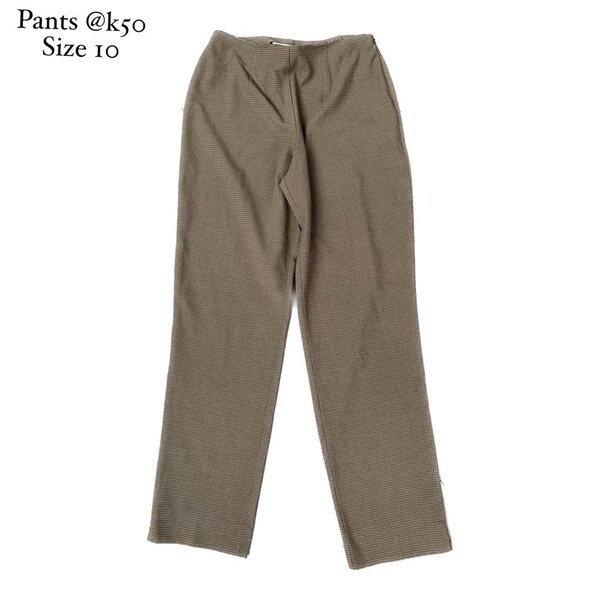 Plaid Pants Brown