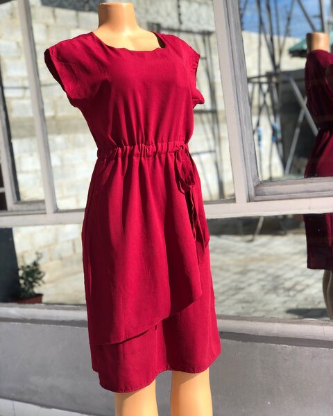red dress