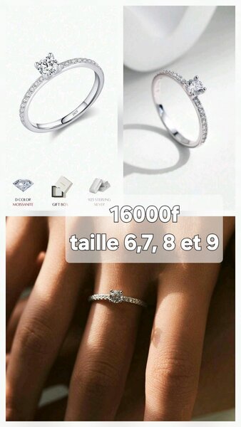 Bague en Argent 925 avec Zircon