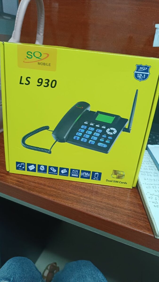 Téléphone fixe portable.