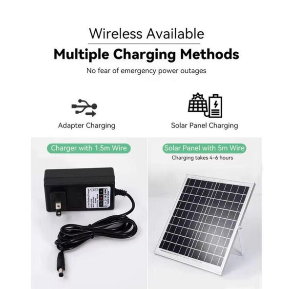 Rechargeable Solar Standing Fan -16 Inch High-Quality 9 Spe.