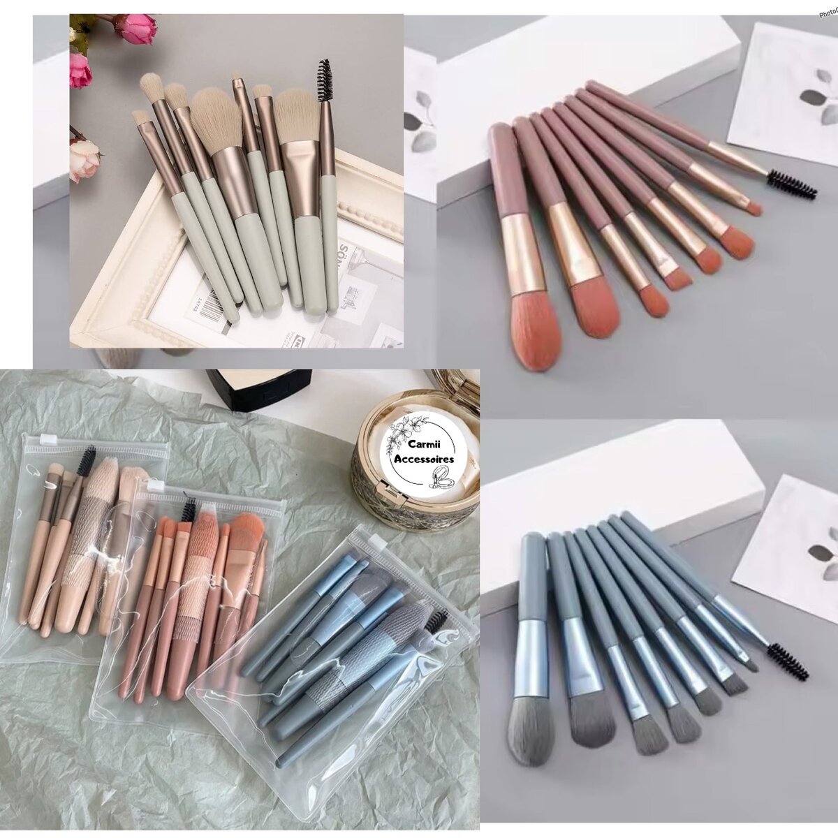Lot de 8 pinceaux