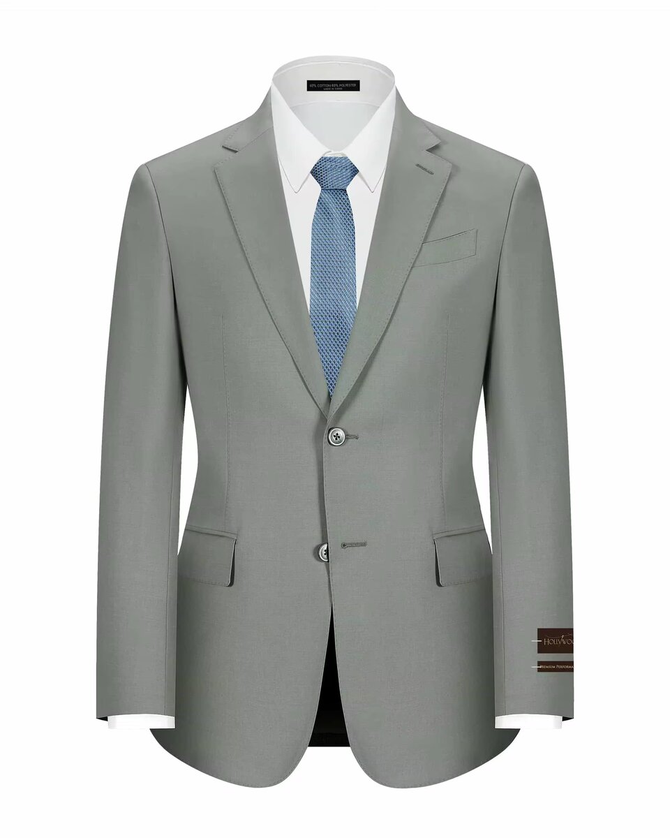 Costume élégant gris homme