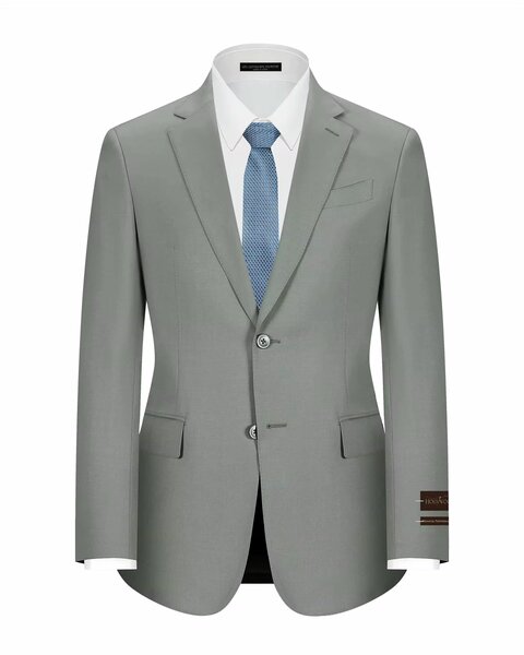 Costume élégant gris homme
