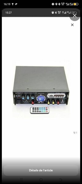 Amplificateur audio compact