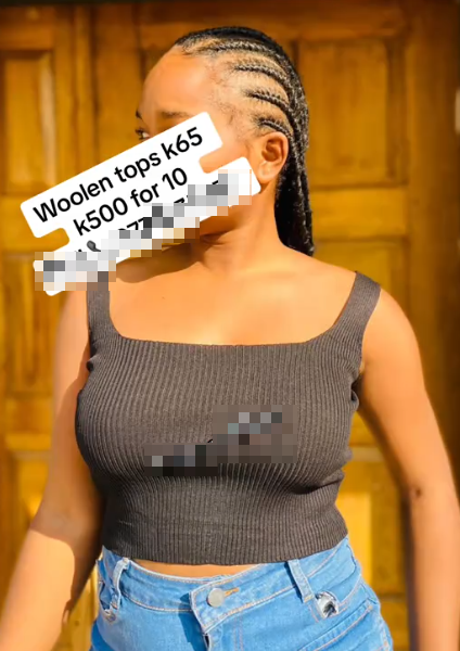Short women's top
