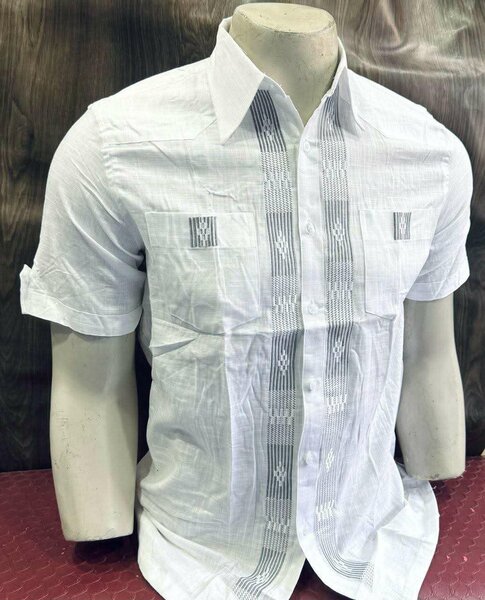 Chemise Hommes à Motif Brodé