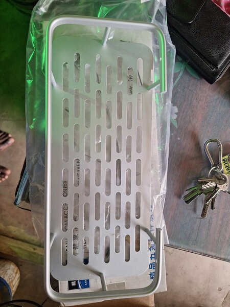 Étagère de douche murale en aluminium