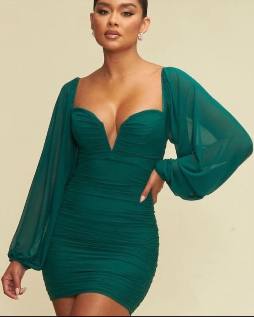 Green Corset dress as seen