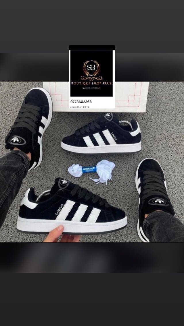 Basket adidas campus authentique avec sa boîte