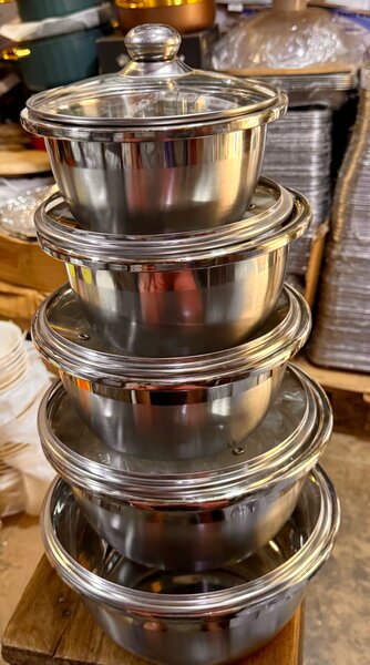 Set de bols en inox avec couvercles