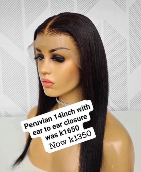 wig long black