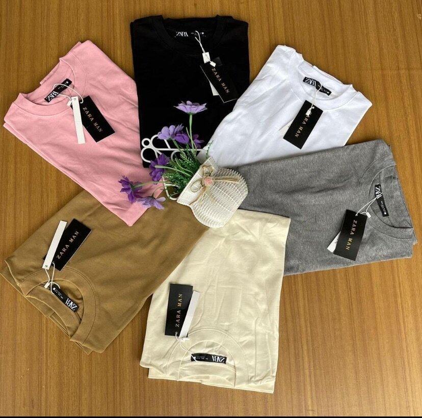 Zara &Converse Plain Tees(Small-3XL)