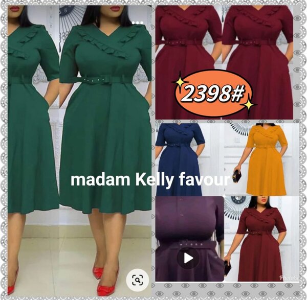 Classy ladies dress office wear outfit