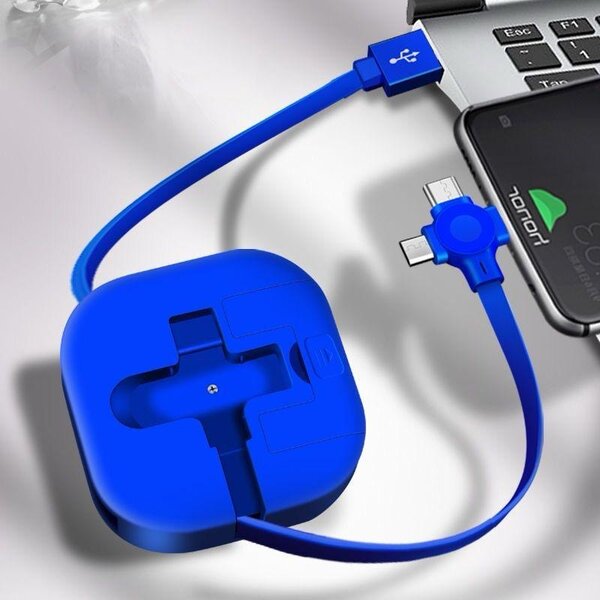 3-in-1 Retractable Charging Cable