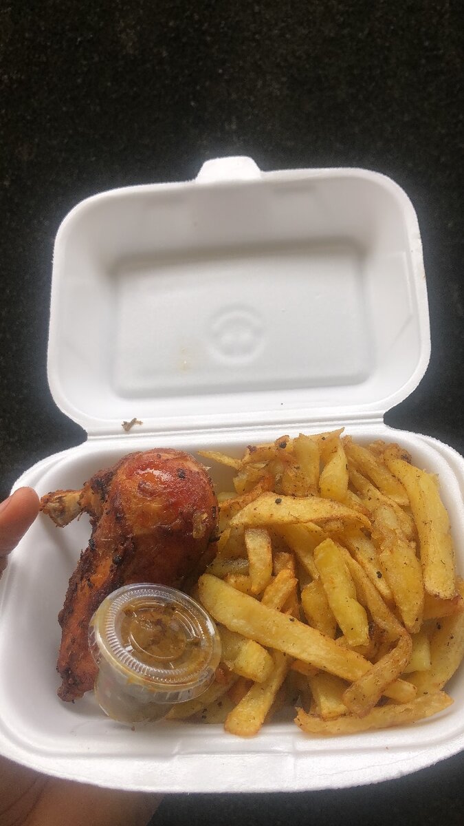 Frites poulet