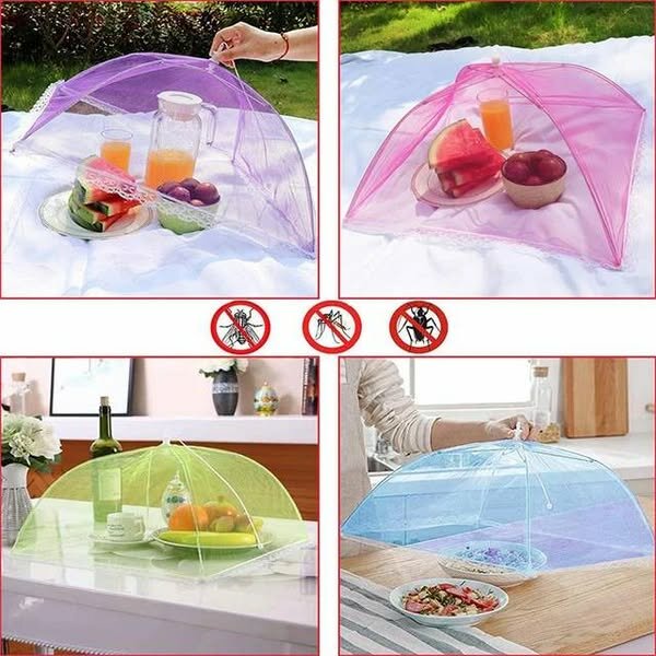 Couverture alimentaire protège vos aliments contre les insectes très pratique et facile à transporter avec sa texture pliable 