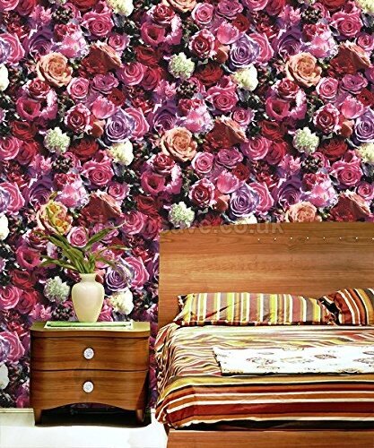 Papier peint floral moderne
