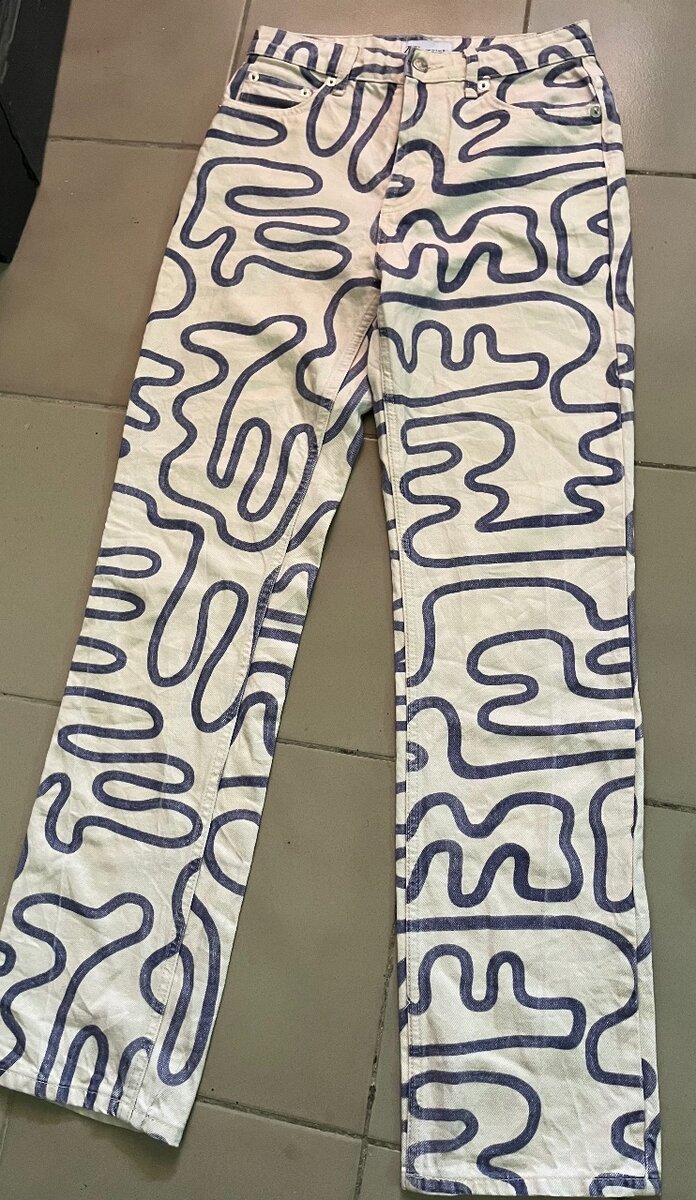 Pantalon imprimé artistique