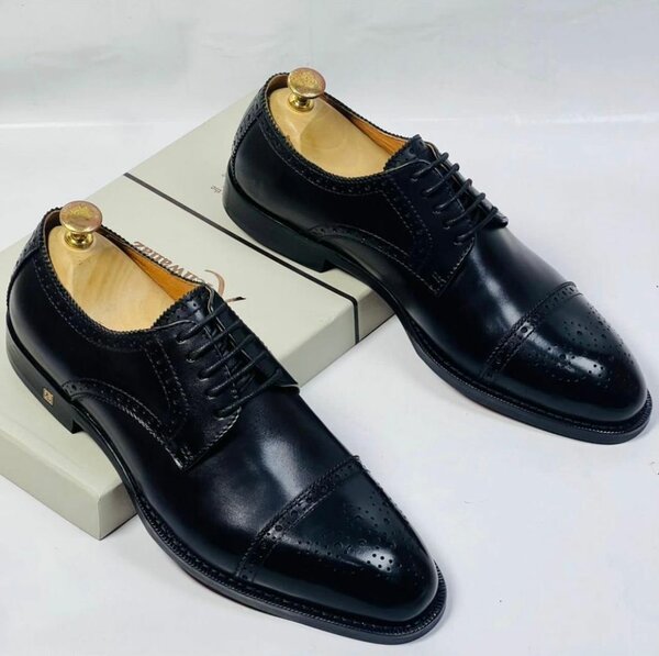 Solid Leather Executive Shoes